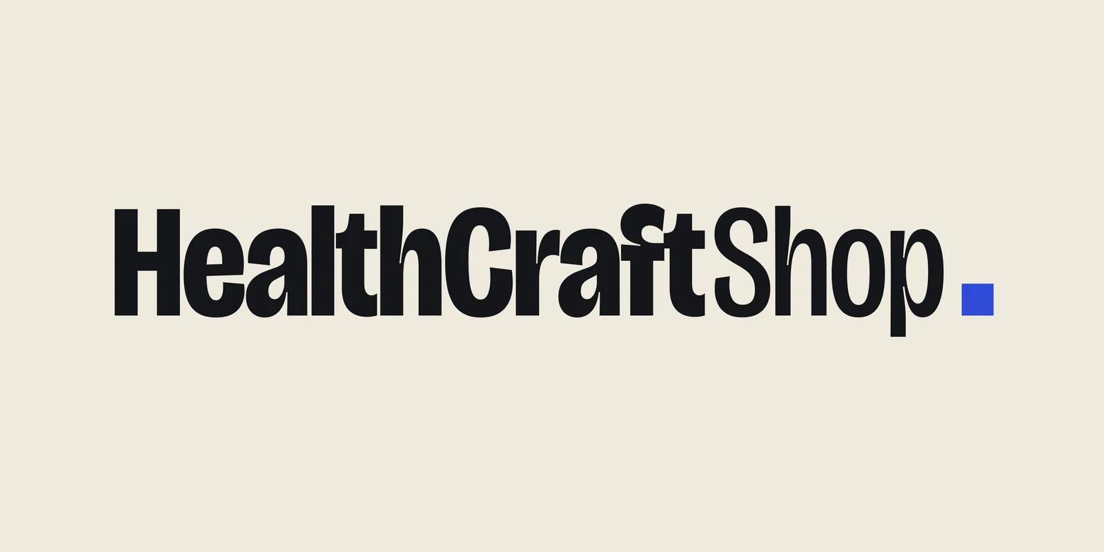 Printed label artwork for HealthCraftShop Tote