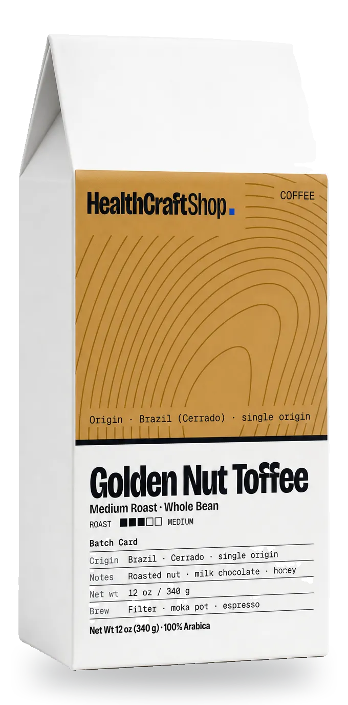 HealthCraftShop Golden Nut Toffee, 1 bag